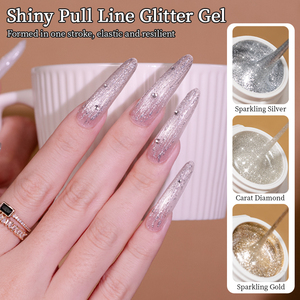 Gel à ongles élastique haute densité pour <span class=keywords><strong>dessin</strong></span>, effet diamant étincelant, gel disco araignée réfléchissant, marque privée OEM/ODM - Product Image 3