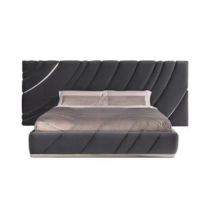 Ensemble de lit de luxe, dernières conceptions, lit double en bois, ensemble de lit moderne et simple, grand lit unitaire - Product Image 5