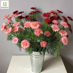 Giá Rẻ Nhân Tạo Hoa Ngô Lụa Hoa Trung Tâm Giả Vàng Hoa Cúc Trang Trí Nội Thất <span class=keywords><strong>Daisy</strong></span> Hoa Đỏ Hồng Trắng - Product Image 4