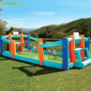 Parco Gonfiabile Sicuro, <span class=keywords><strong>Campo</strong></span> <span class=keywords><strong>da</strong></span> Calcio Balilla Gonfiabile per Esterni in Vendita con Gioco <span class=keywords><strong>di</strong></span> Lancio del Pallone Gonfiabile - Product Image 5
