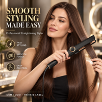 Five Plus 2 en 1 Sèche-cheveux et Lisseur Professionnel à Air Chaud et Froid, Outil de Coiffage pour Salon, Marque Privée Personnalisable
