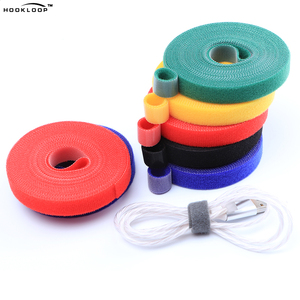 2m 5m 10m Reusable <strong>Hook</strong> <strong>and</strong> <strong>Loop</strong> Cable Ties Roll Tie Down Straps Nylon Double-Sided Strap Multi-Purpose Wrap Fasteners - Product Image 3