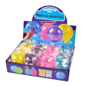 Balle anti-stress en caoutchouc thermoplastique Aurora la plus vendue, jouet souple à rebond lent, super mignon et adorable - Product Image 6