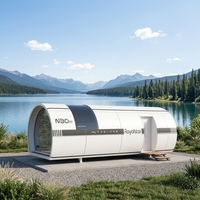 Maison conteneur de luxe Royalstar N30 sur roues, 40 pieds, préfabriquée, pour camping, mini-maison ou appartement