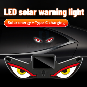 HAIZG Feu de signalisation solaire LED sans fil, système solaire « Œil du Diable », installation non destructive, système d'éclairage automatique flexible - Product Image 2