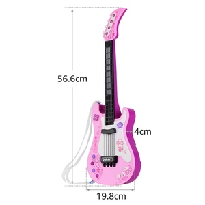 Bambini piccola chitarra con luci ritmiche e suoni divertenti strumenti musicali educativi chitarra elettrica giocattolo per bambini - Product Image 2