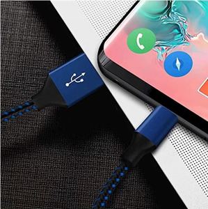 Free Custom logo 1M 2M <b>3M</b> Nylon <b>USB</b> TYPE <b>C</b> Fast Charging Data <b>Cable</b> for IPhone, Samsung Huawei Charging Data <b>Cable</b> - Product Image 6