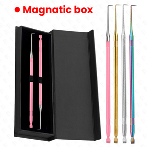 Outil métallique pour rehaussement des cils, couleur rose personnalisée, outil de rehaussement des cils en acier inoxydable avec rainures par Bahasa Pro - Product Image 6