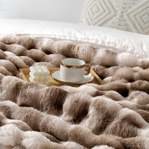 Hot Sale Luxury Faux Fur Plush Soft Warm Throw <b>Blanket</b> Home Sofa Bed Room Cozy Minky <b>Blanket</b> for Winter - Product Image 4