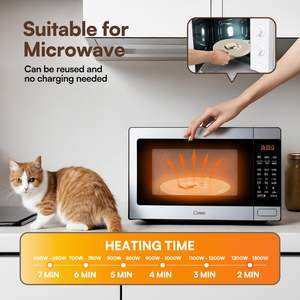 Almohadilla calefactora para mascotas, portátil, segura para <span class=keywords><strong>microondas</strong></span>, instantánea, acogedora, cálida, para perros y gatos, cama cálida suave con dos cubiertas para uso en invierno - Product Image 5