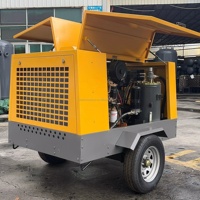 Compresseur d'air rotatif à vis, portable, robuste, à moteur diesel, pour l'exploitation minière et le forage de construction
