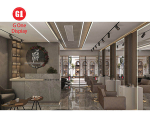 Luxury Barber Shop Interior Design | Men Salon Display Furniture & Customized Store Decoration - Product Image 1