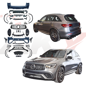 <span class=keywords><strong>Prix</strong></span> réduit pour Mercedes <span class=keywords><strong>GLC</strong></span> X253 2020-2022 - Kit carrosserie GLC63 AMG - Pare-chocs - Grille - Diffuseur - Accessoires - Installation facile à 100% - Product Image 1