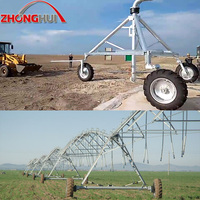 Système d'arrosage d'irrigation remorquable à pivot central en métal à pivot mobile de sécurité de haute qualité