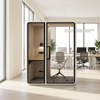 Cabines de bureau insonorisées portables à prix d'usine, installation facile, isolation acoustique efficace