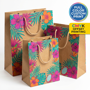 Wholesale <b>Biodegradable</b> Recycled Kraft Paper Shopping Bags Ribbon Handles Custom Printing Luxury Style for Food Retail <b>Packaging</b> - Product Image 1