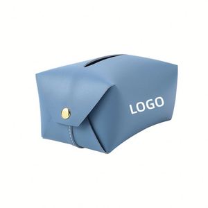 Custom Logo Modern Rectangle PU Leather Tissue <b>Box</b> Waterproof and Paper <b>Box</b> for Living Room Car Household Bathroom - Product Image 4