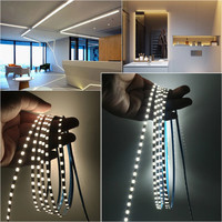 5V Led Bande Lumière SMD2835 3mm PCB Largeur 120Leds/m Flexible Double Face USB/2PIN Fil Led Lumières pour TV Décoration de La Maison