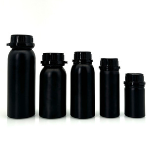 Produttore all'ingrosso 50ml-1000ml bottiglie in alluminio nero opaco con tappi antifurto per prodotti chimici e profumi - Product Image 2