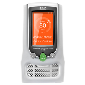 CEM DT-9681 가스 분석기 공기질 감지기 입자 질량 농도 포름알데히드(HCHO) PM2.5/PM10 온도 감지 - Product Image 3
