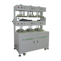 Machine de plastification entièrement automatique pour cahiers, avec distribution de colle, écran de pressage pneumatique à chaud et six stations