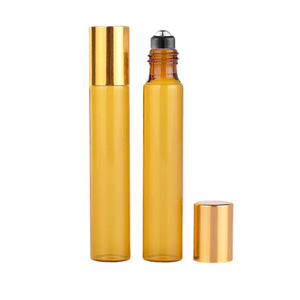Flacons de <span class=keywords><strong>parfum</strong></span> roll-on vides en verre ambré de 2 ml, 3 ml, 5 ml, 10 ml pour huiles essentielles – Emballage de voyage compact - Product Image 4