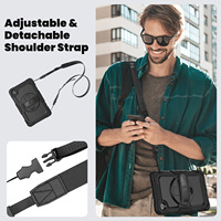 Étui pour tablette Lenovo Tab K9 TB305FU Tab One 8,7 pouces 2025 avec dragonne, bandoulière, protection antichoc, sécurité enfant, coque en silicone + PC