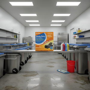 ถุงขยะแบบใช้แล้วทิ้งขนาด30-35แกลลอนถุง60/120 33x40นิ้วหนาพิเศษทนทานต่อการฉีกขาดทนทานสำหรับเกรดการค้า - Product Image 2