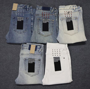 Pantalones Vaqueros Personalizados al por Mayor, Pantalones Holgados Desgastados para <span class=keywords><strong>Hombre</strong></span>, de Algodón, Talla Grande, Pierna Ancha Recta, Lavado Ácido, Pantalones Vaqueros Holgados para <span class=keywords><strong>Hombre</strong></span> - Product Image 1