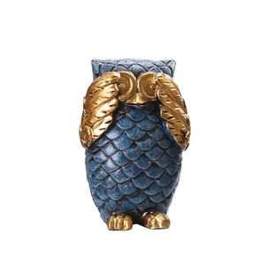 Resin Crafts <strong>Owl</strong> Statues for Decoration Rustica Hogar Gift European <strong>Owl</strong> <strong>Ornaments</strong> Home Decoration 3 Styles - Product Image 3