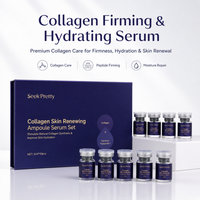 Seek Pretty 5ml 10pcs Sérum Ampoule PDRN Collagène pour le Renouvellement Cutané, Atténuation des Rides, Booster Raffermissant et Hydratant