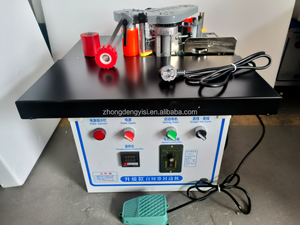 Portable <b>PVC</b> Curved Automatic Edge Banding Machine Mini Wood Motor 220V Manual <b>Trimming</b> Gluing for Plywood Production - Product Image 3