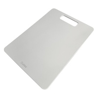 Accessoire de cuisine rectangulaire minimaliste blanc personnalisé Planche à découper écologique en grain d'extrémité en fibre de bois Décoration intérieure populaire à découper