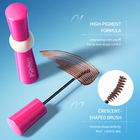 Gel teinté pour sourcils à marque privée, waterproof, longue tenue, anti-bavures, fini mat, aspect naturel, pigment minéral