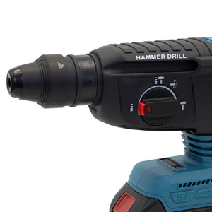 21V Lithium Battery Hammer Drill With Battery Charger And Case For Concrete Drilling And Construction Use - Product Image 3