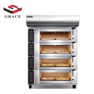 Guangdong GRACE Kitchen Equipment Bakery Equipment Commercial Gas Electric Deck Oven Pizza Oven