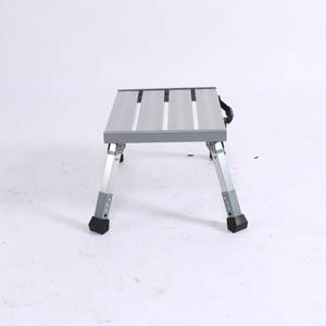 RV Motor Home Remolque SUV Garaje Oficina Cocina taburete de un paso Aluminio <span class=keywords><strong>Plegable</strong></span> Una plataforma de trabajo <span class=keywords><strong>caravana</strong></span> Escalera de paso - Product Image 2