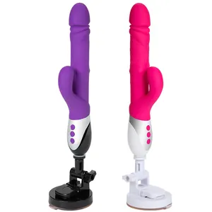 Powerful Automatic Rotating Beads Adult Sex Toy Telescopic Silicone VibratorためFemale