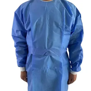 Factory Hot Sale Hospital Doctors Uniform Ppe Disposable Aqua Isolation Gown