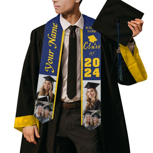 Fabricant Logo Adulte Unisexe Satin Graduation Honneur Étole Ruban de cérémonie Châle académique Utilisation scolaire <span class=keywords><strong>Les</strong></span> <span class=keywords><strong>deux</strong></span> sexes - Product Image 3