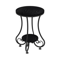 Table Ronde Commerciale Nordique de Luxe Léger avec Étagère Inférieure pour Bureau à Domicile – Meilleure Vente Transfrontalière