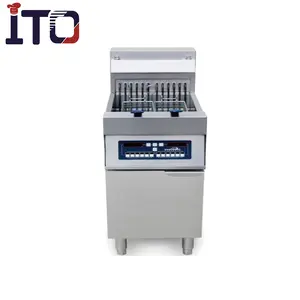 Single Tank Fried Chicken French Fries Commercial Gas Deep Fryer Machine