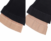 Collants de compression pour le corps de qualité médicale 23-32 mmHg, sans pied, pour modeler les cuisses