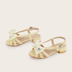 Girls Bowknot Princess High Heeled Sandals 2026 Spring New Soft PU Leather Dress <strong>Shoes</strong> for <strong>Little</strong> Kids Party Wedding Daily Wear - Product Image 4