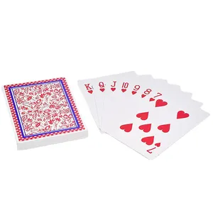 Высокое качество пользовательская печать логотипа большой размер 180 мм * 130 мм * 25 мм ПВХ золотой фольги игральные карты для взрослых покер карты в коробке упаковка