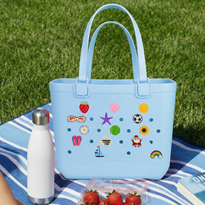 Wholesale Custom Logo Eva Silicone Open Beach Tote Eva <strong>Bag</strong> Waterproof Durable <strong>for</strong> Outdoor Gym Travel Croc Handbag - Product Image 2