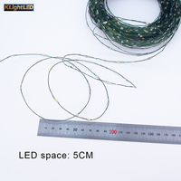 Guirlande lumineuse LED de Noël scintillante blanc chaud, étanche, à brancher, pour sapin, fenêtre, décoration de fête, espacement 5cm 10cm
