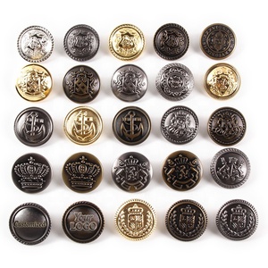 Botones <span class=keywords><strong>de</strong></span> Metal <span class=keywords><strong>de</strong></span> Latón Vintage Personalizados, Estilo Británico, Botón con Diseño <span class=keywords><strong>de</strong></span> León Dorado, <span class=keywords><strong>Ancla</strong></span> y Corona para Traje, Blazer o Abrigo - Product Image 1