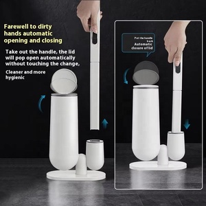 Kit de nettoyage de salle de bain : <span class=keywords><strong>Brosse</strong></span> WC jetable, <span class=keywords><strong>Brosse</strong></span> de nettoyage, Éponge de nettoyage, <span class=keywords><strong>Brosse</strong></span> WC en plastique pour interstices, Nettoyage sans angle mort - Product Image 1