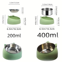Bols pour chats et chiens en acier inoxydable de qualité supérieure, base antidérapante pour nourriture et eau, parfait pour les chiots
